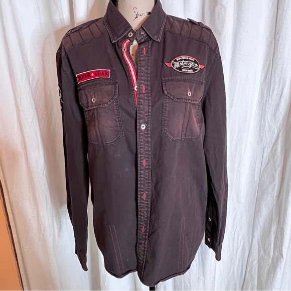 💚Motorgear denim shirt - Picture 2 of 10
